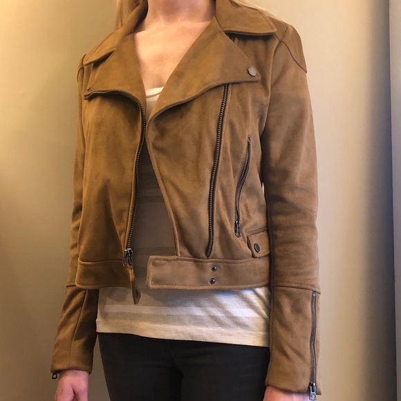 Lucky Brand Faux Suede Moto Jacket - Picture 7 of 16